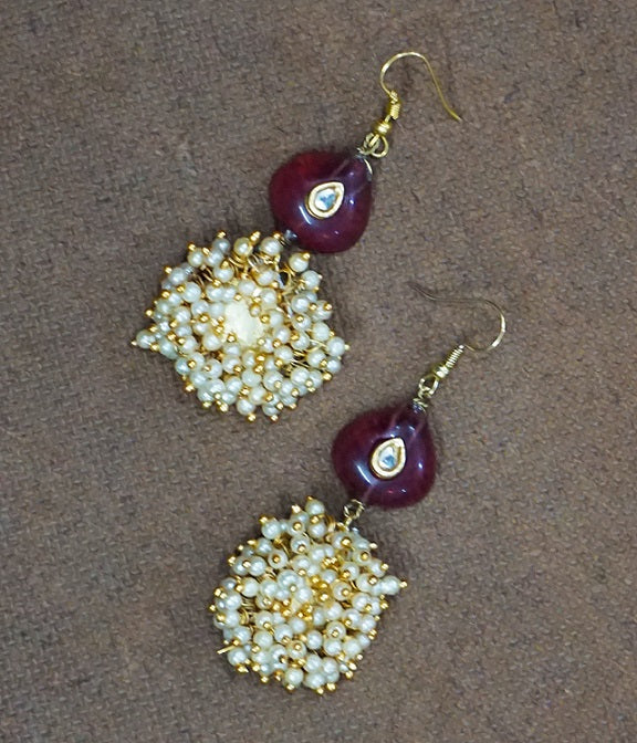 Red Stone Pearl Heaven Dangler