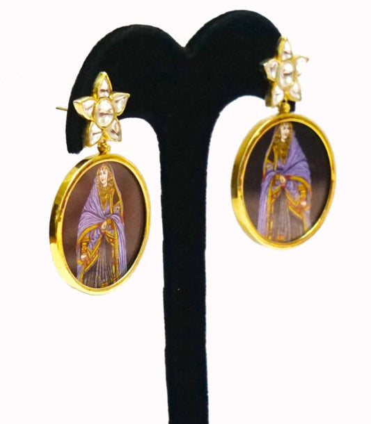 Chitrakari Mughal Lady Danglar