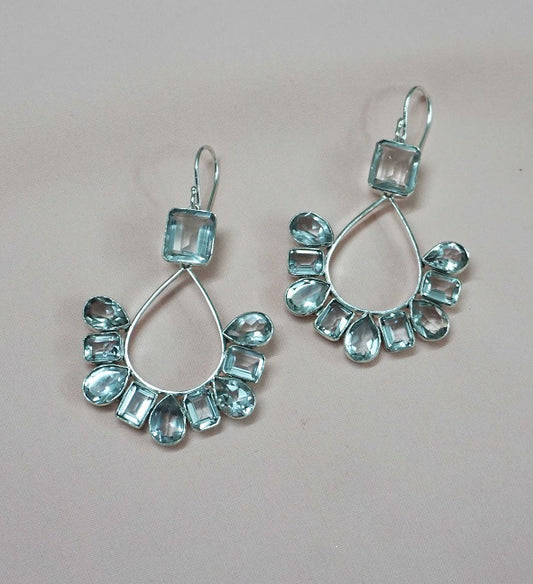 Pear Mixed Drop Earrings