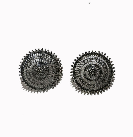 Alankar Oxidized Stud