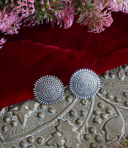 Alankar Oxidized Stud
