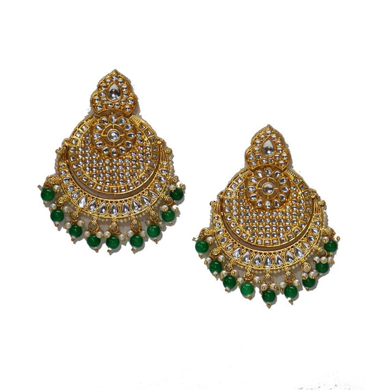 Alankar Green Bridal Chandbali