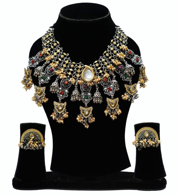 Alankar Tribal Princess White Necklace Set
