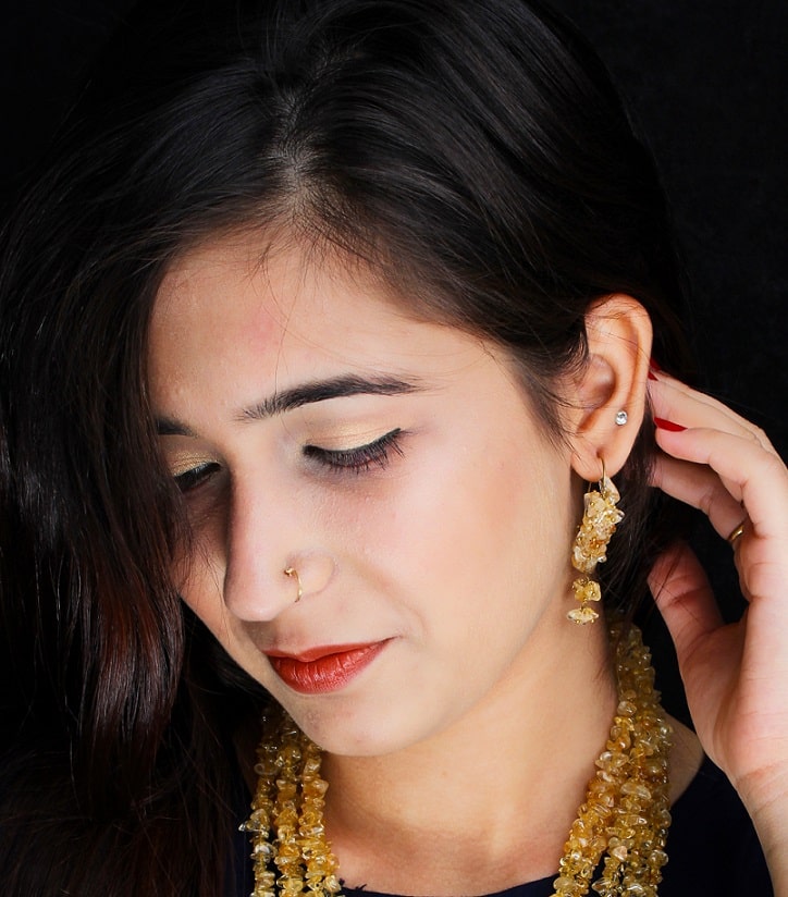 Amber Drop Dangler