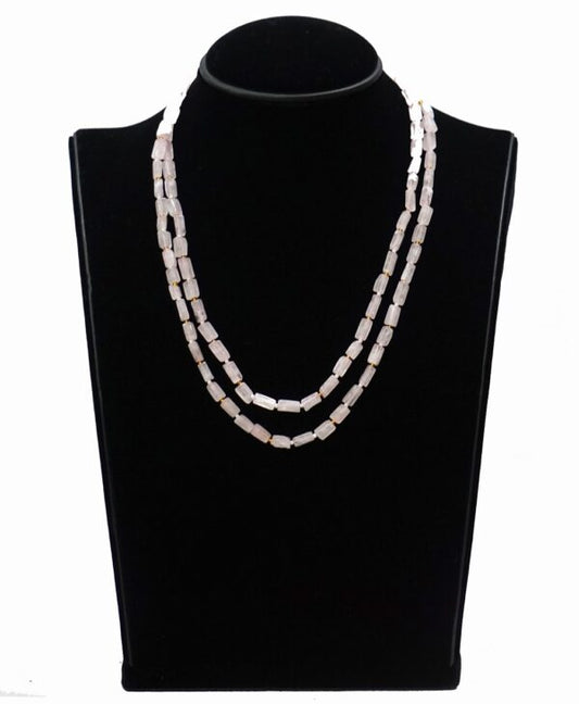Rose Quartz Layered Necklace