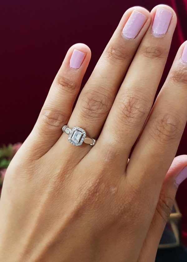 Princess Cushion Cut Ring