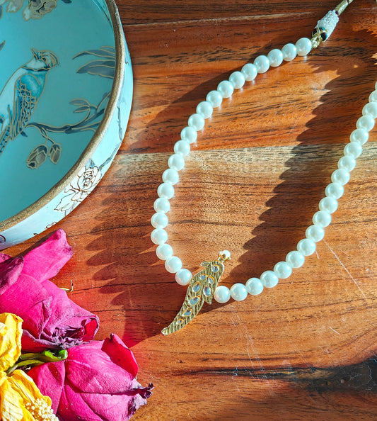 Alankar Peacock Pearl Necklace