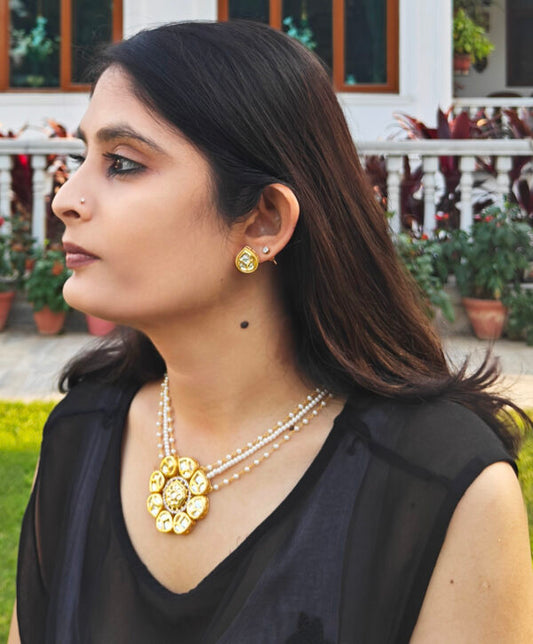 Alankar Princess Floral Necklace Set