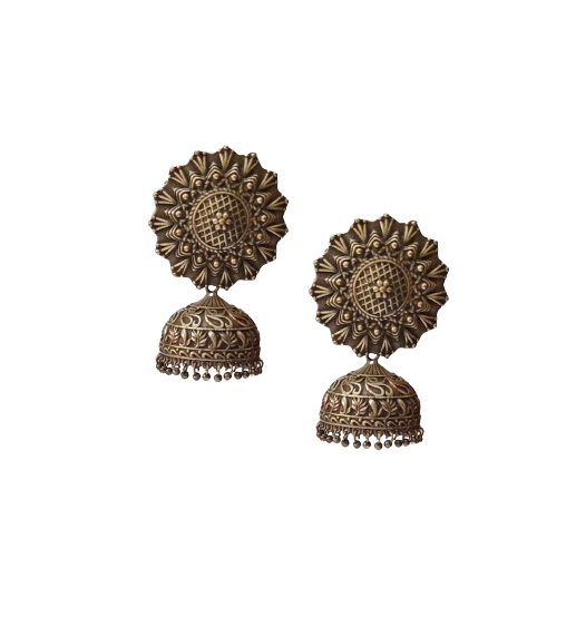 Alankar Oxidized Jhumka