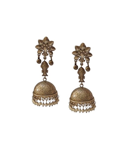 Alankar Princess Oxidized Jhumka