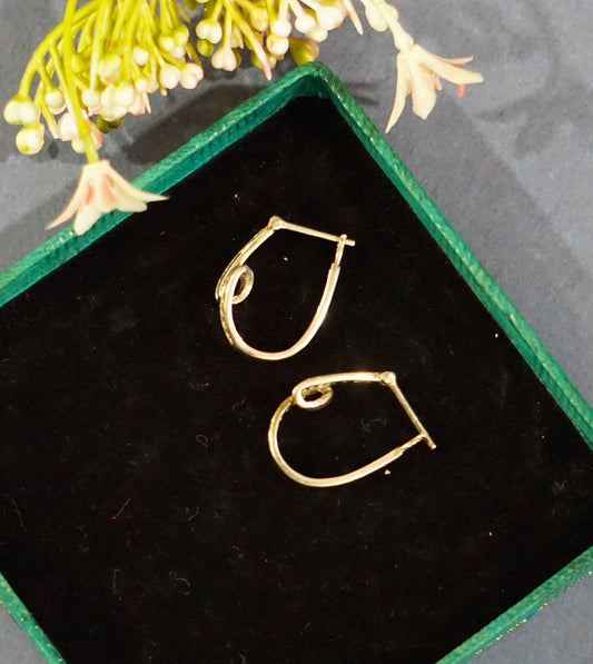 Silver Twisted Dangler Earrings