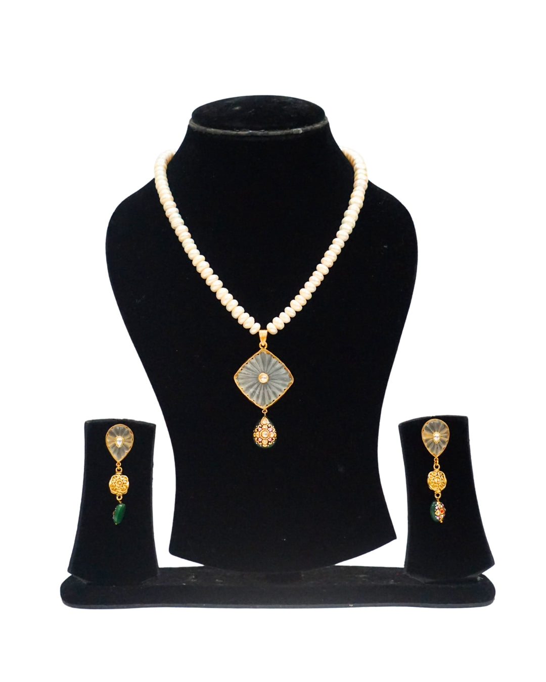 All White Gold Princess Necklace