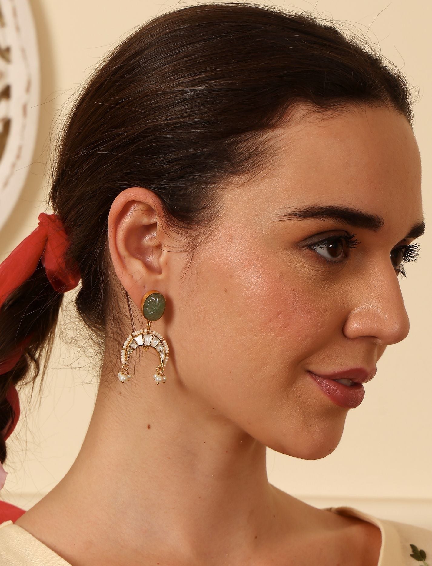 Half Moon Drop Earring