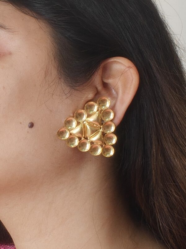 Gold Rush Triangle Studs