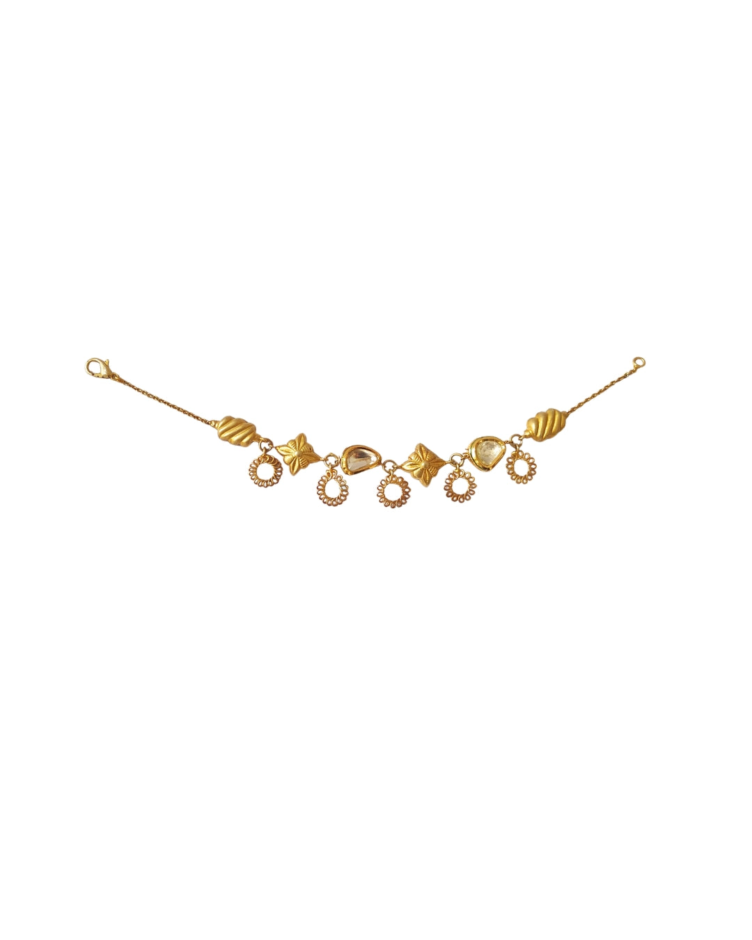 Alankar Kundan Charms Bracelet