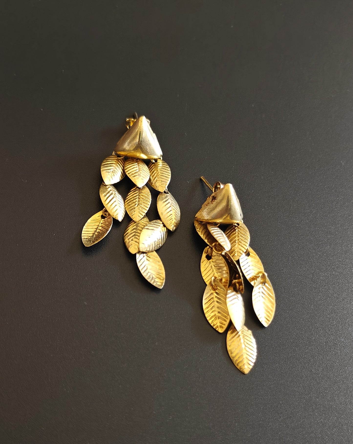 Gold Rush Triangle Drop Earrings