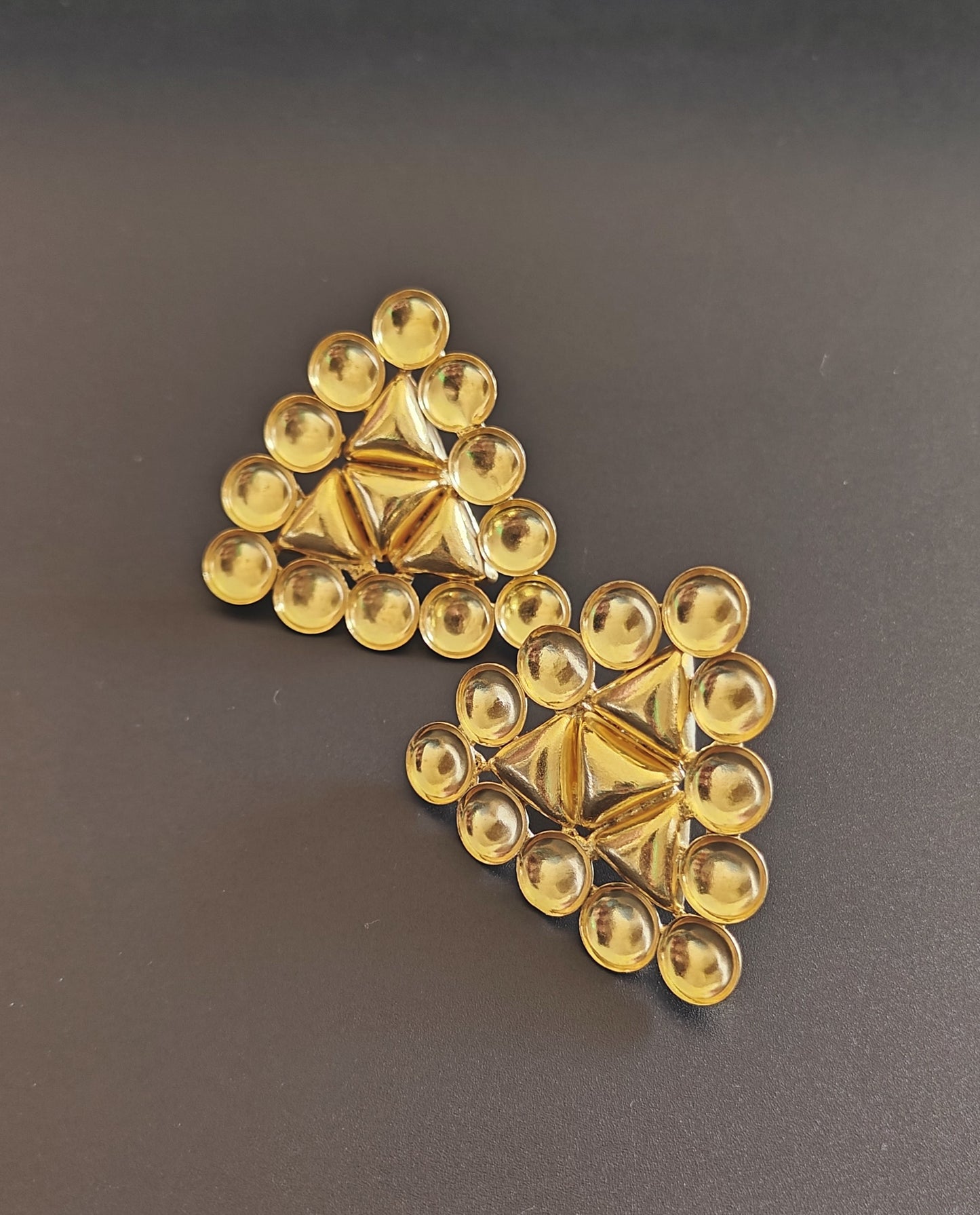 Gold Rush Triangle Studs