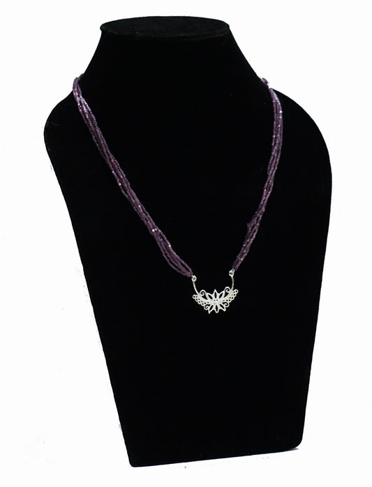 Purple Pendant Necklace