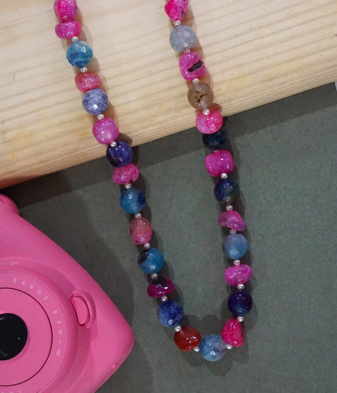 Mixed Pink Beads Necklace