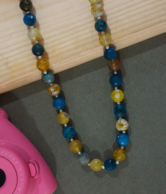 Mixed Yellow Beads Necklace