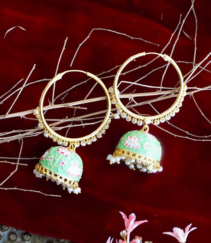 Alankar Green Jhumka