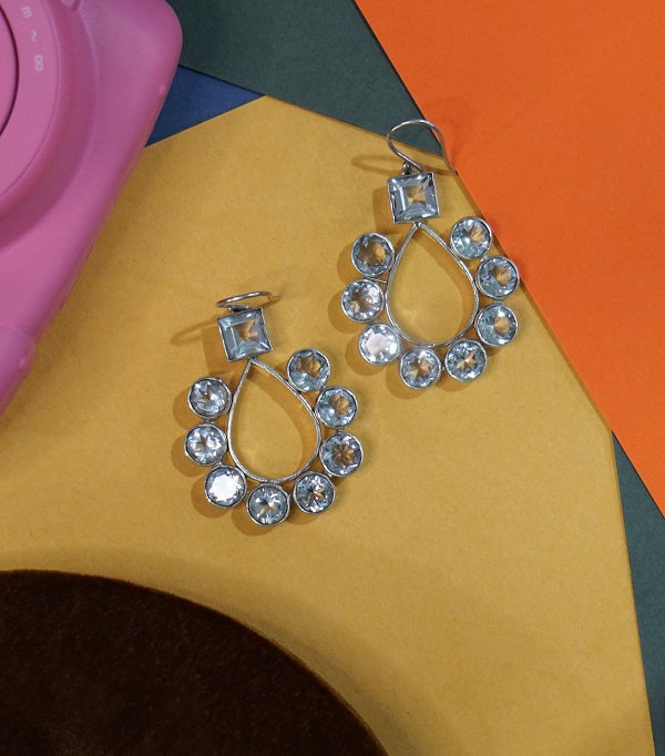 Pear Mixed Drop Earrings