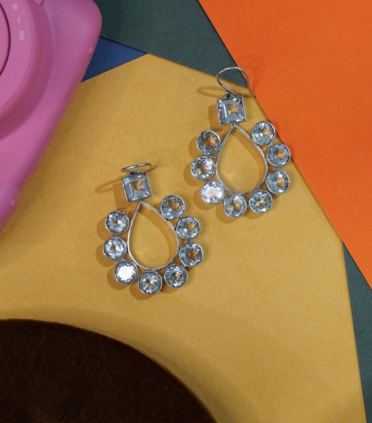 Pear Mixed Drop Earrings