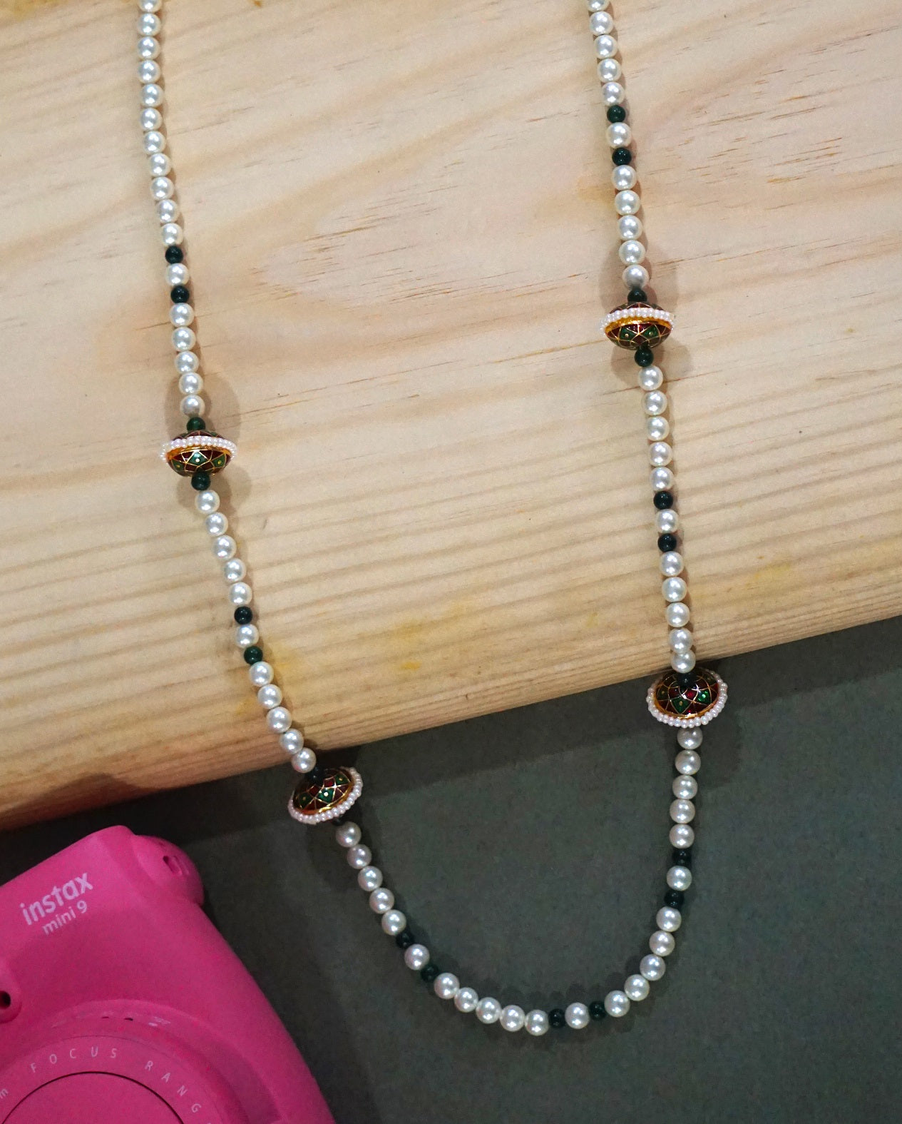 Pearl Bead Opera Necklace