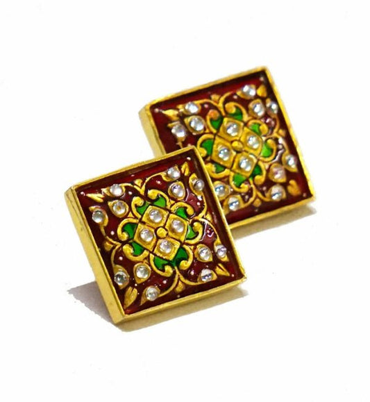 Coral Square Stud