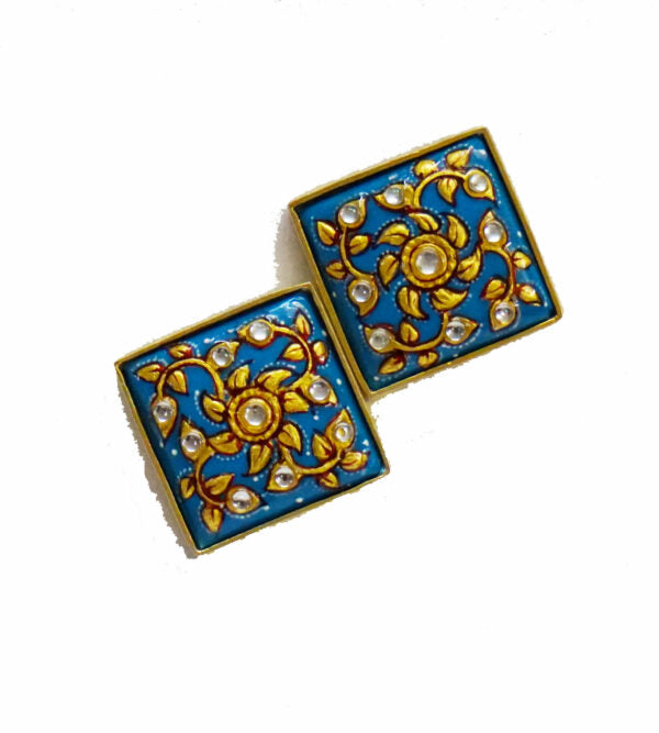 Turquoise Square Stud