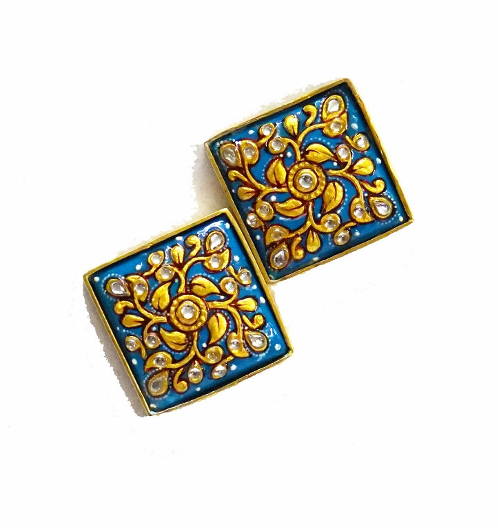 Turquoise Square Stud
