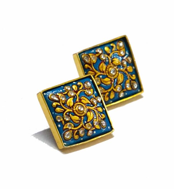 Turquoise Square Stud