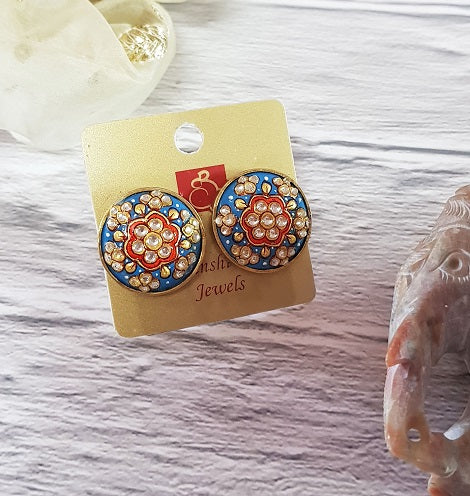 Turquoise Round Stud