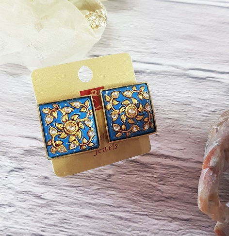 Turquoise Square Stud