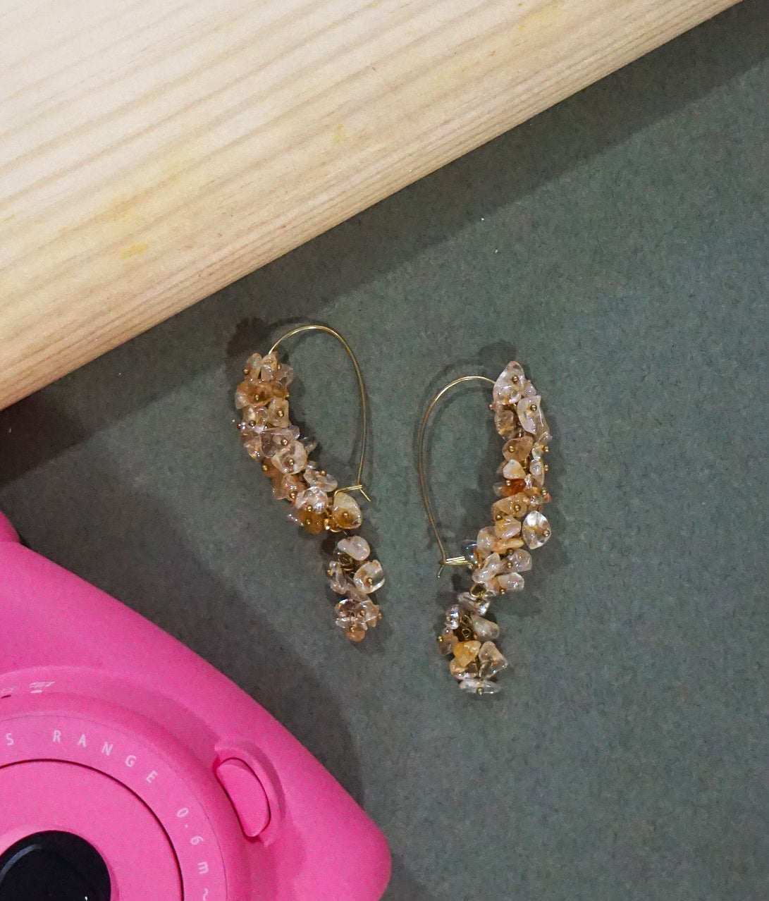 Amber Drop Dangler