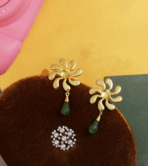 Brass Drop Earring
