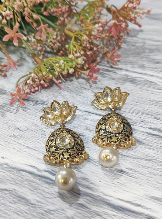 Antique Black Bridal Dangler