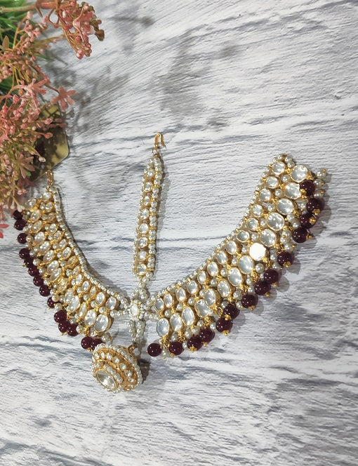 Red Bridal Maathapatti