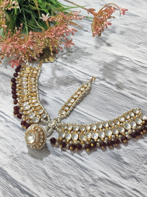 Red Bridal Maathapatti