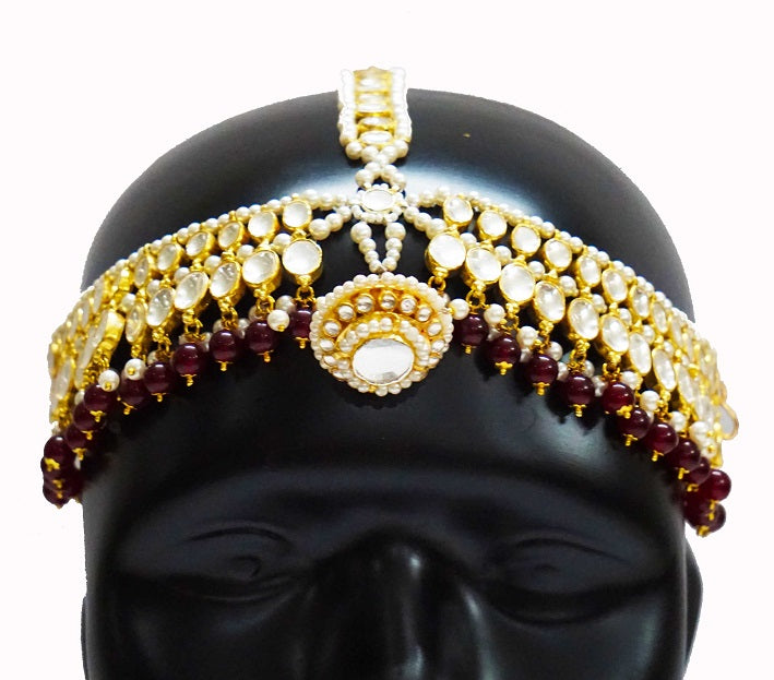 Red Bridal Maathapatti