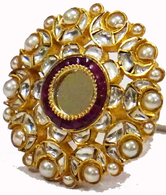 White Mirror Bridal Ring