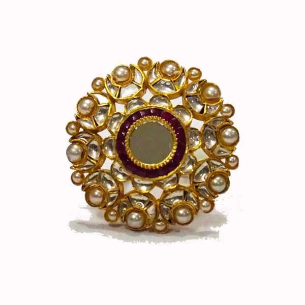 White Mirror Bridal Ring