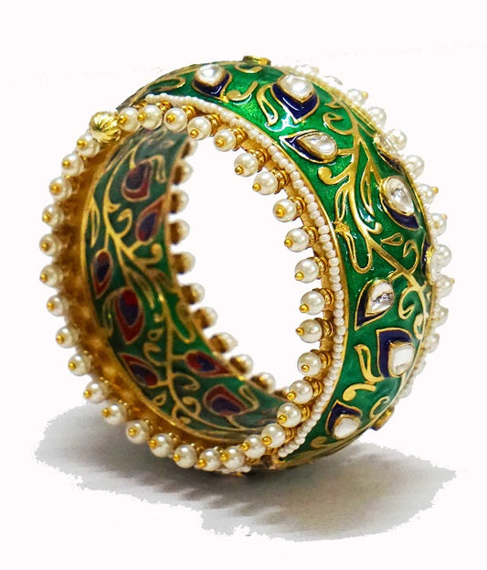 Green Meenakari Bridal Bangle