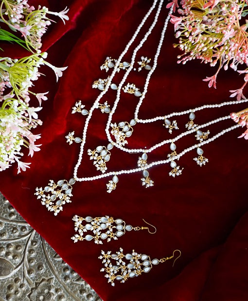 Alankar Pearl Rani Necklace Set