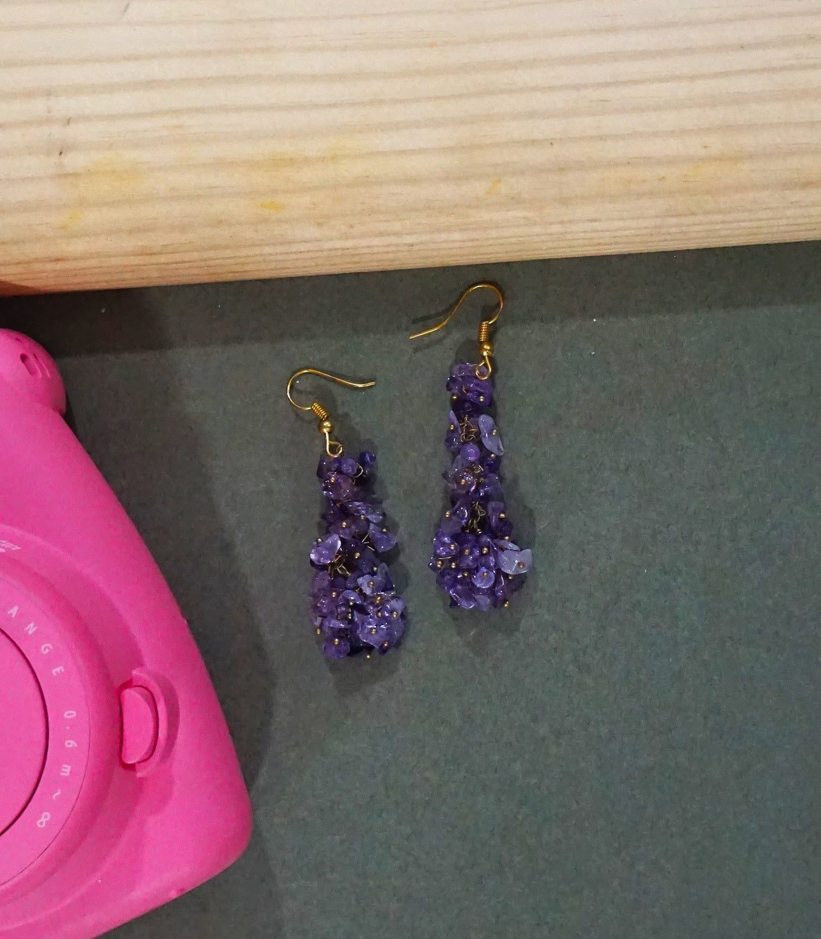 Amethyst Cluster Dangler