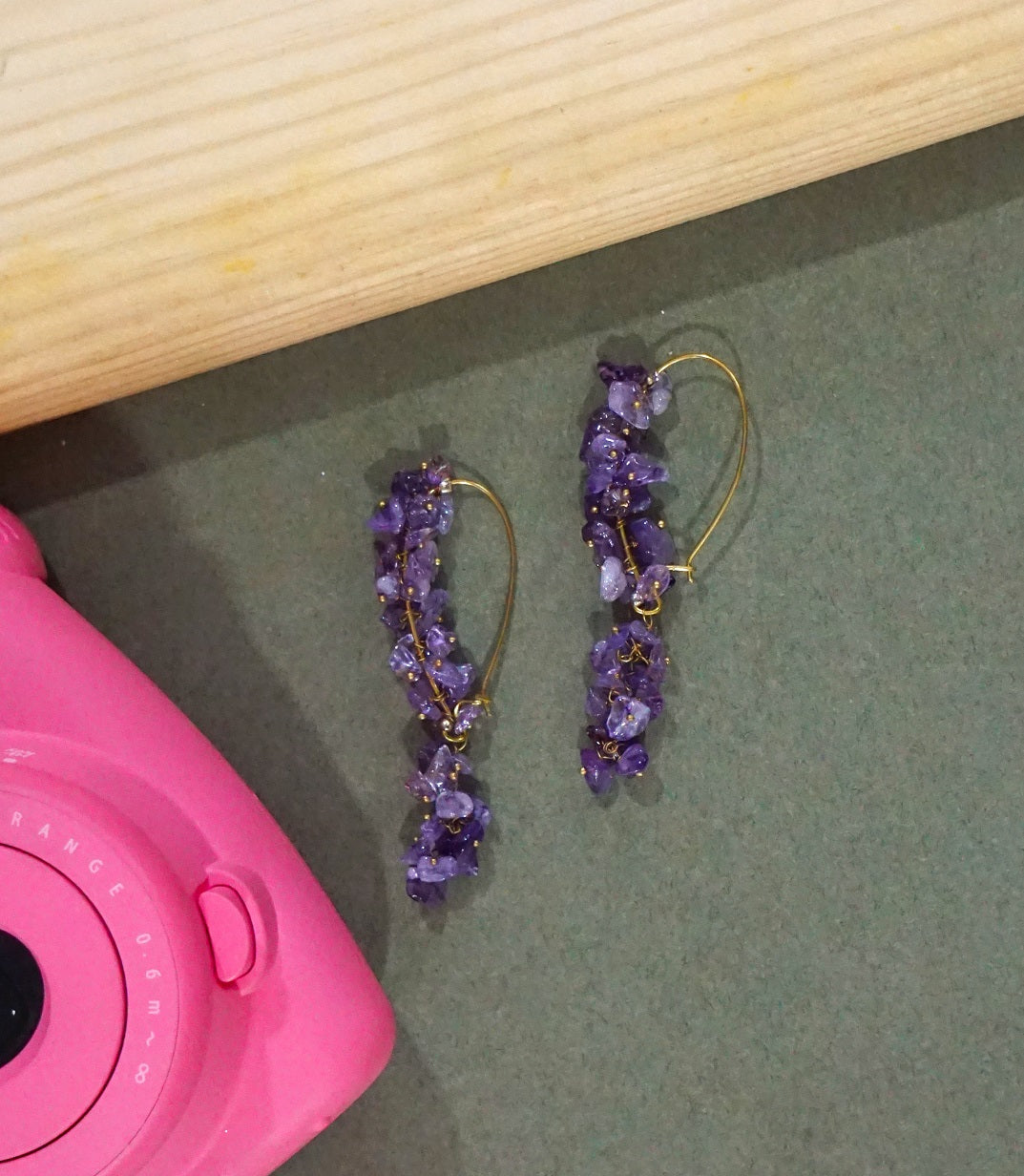 Amethyst Drop Dangler