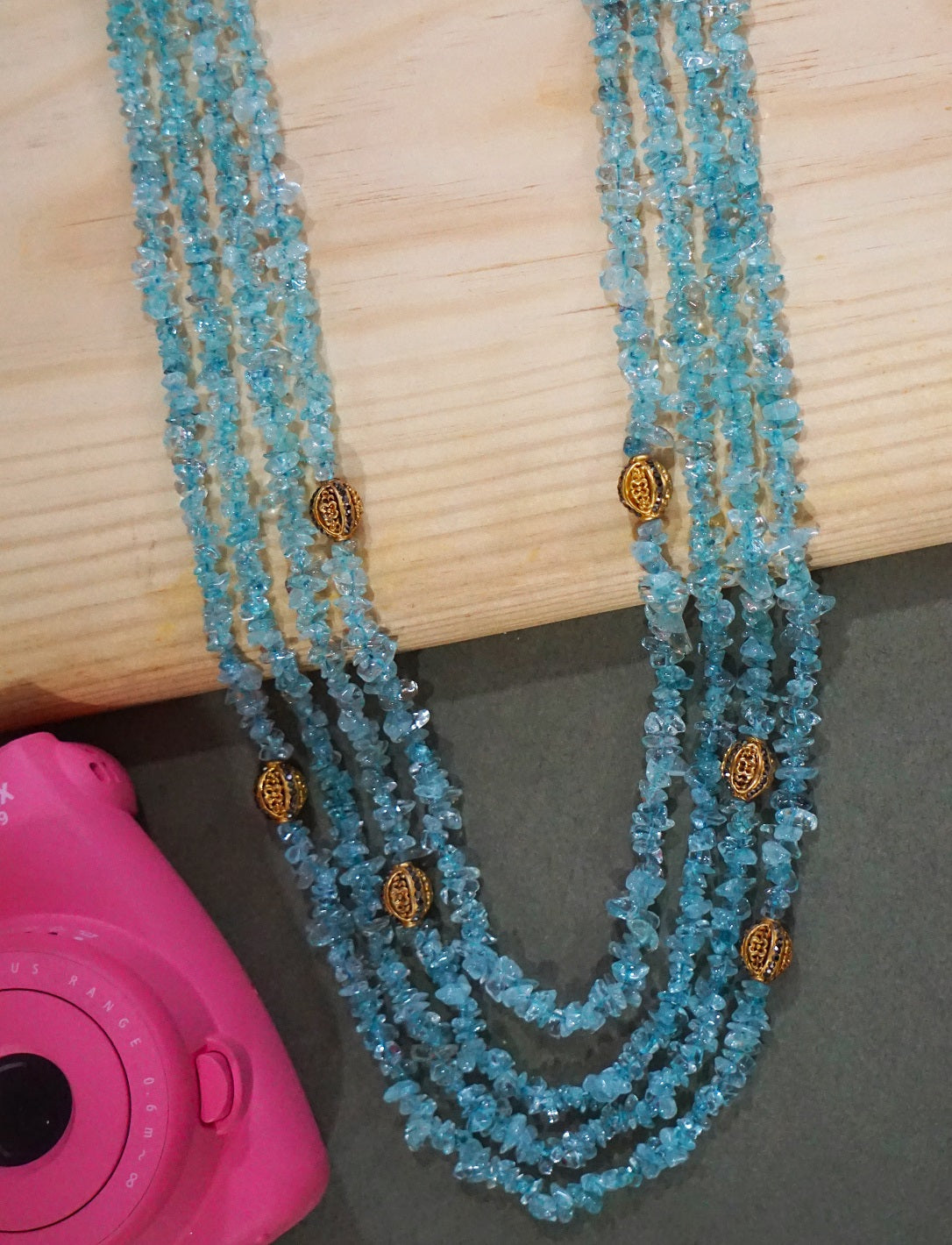 Aquamarine Layered Necklace