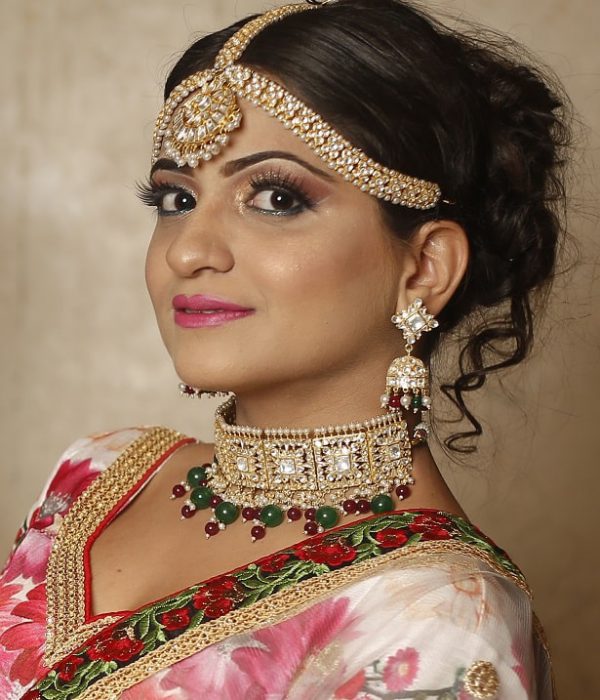 Red Green Bridal Chokar Set
