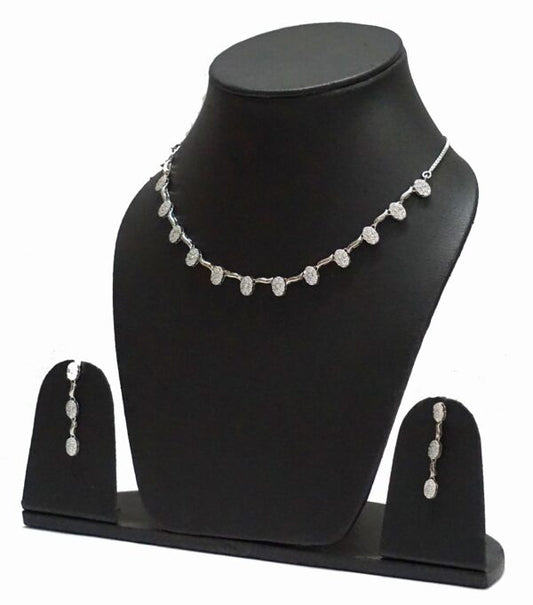 Oval Designer Necklace Set