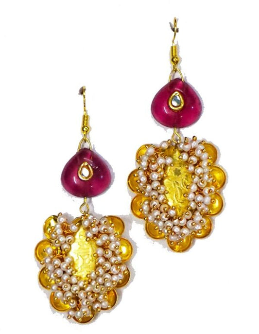 Red Stone Pearl Heaven Dangler